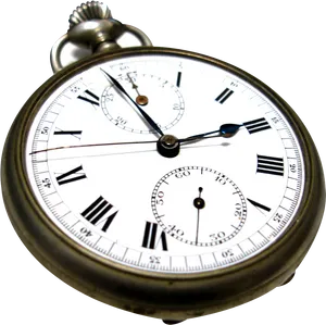 Vintage Pocket Watch PNG Image