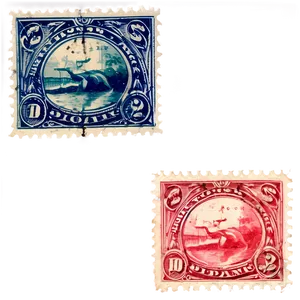 Vintage Postage Stamp Png 06122024 PNG Image