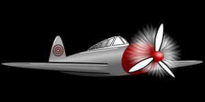 Vintage Propeller Aircraft Illustration PNG image with transparent background