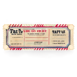 Vintage Raffle Ticket Png 06262024 PNG Image