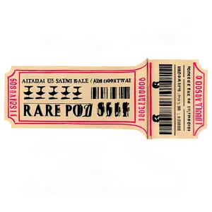 Vintage Raffle Ticket Png Ceb46 PNG Image