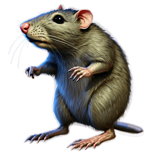 Vintage Rat Drawing PNG 05042024 PNG image with transparent background