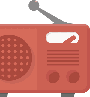 Radio Broadcasting Icon - Radio Flat Design Png, Transparent Png PNG image with transparent background
