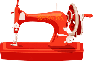 Sewing Machines Thread Pin Clip Art - Red Sewing Machine Vector Png Transparent, Png Download PNG with transparent background