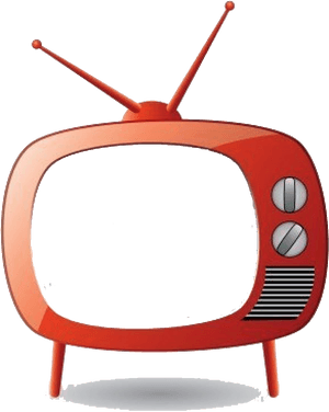 Free Download Red Tv Vector Clipart Television Clip - Tv Set Cartoon, HD Png Download PNG image with transparent background
