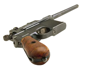 Vintage Revolver Isolated PNG Image