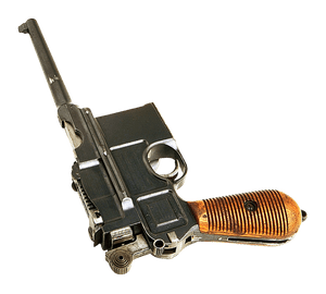 Vintage Revolver Isolated PNG image with transparent background