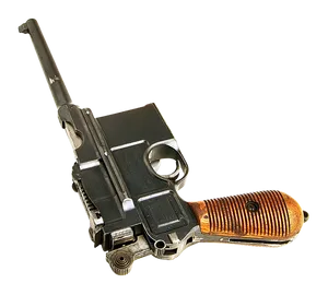 Vintage Revolver Isolated PNG Image