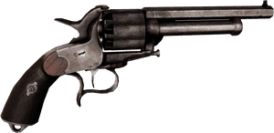 Lemat Revolver Weapon Firearm Trigger - Revolver Stock, HD Png Download PNG image with transparent background