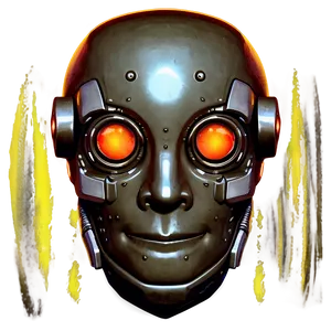 Vintage Robot Head Png Xsx PNG Image