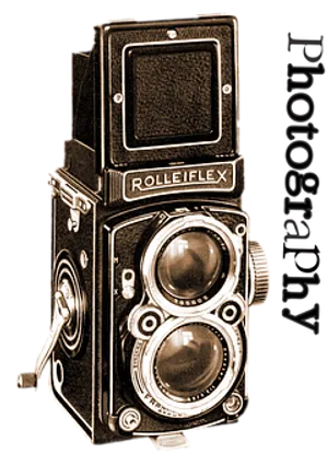Vintage Rolleiflex Twin Lens Reflex Camera PNG Image