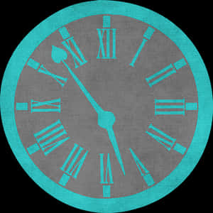 Vintage Roman Numerals Clock Texture PNG image with transparent background