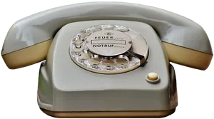 Vintage Rotary Phone PNG Image