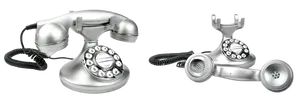 Vintage Rotary Phones PNG Image