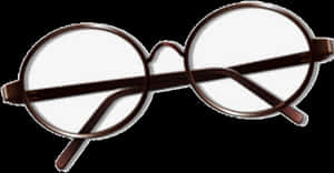 Harry Potter Glasses Round Eye Transparent Image And - Round Glass Glasses Clipart, HD Png Download PNG