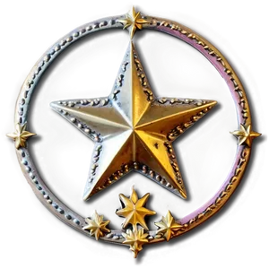 Vintage Round Star Png 89 PNG Image