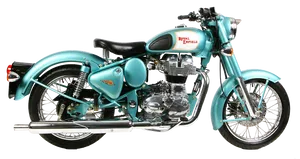 Vintage Royal Enfield Motorcycle PNG Image