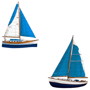 Vintage Sailboat Design PNG 05242024 PNG