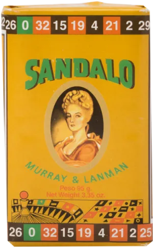 Vintage Sandalwood Soap Package PNG Image