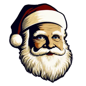 Vintage Santa Face Png 7 PNG Image