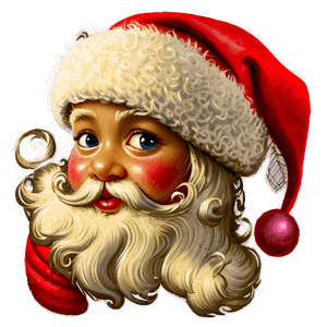 Vintage Santa Hat Style PNG 04302024 PNG