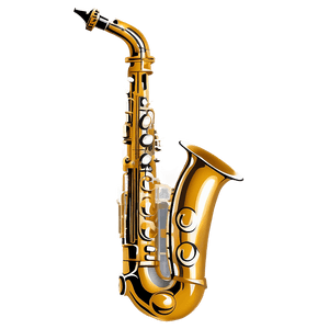 Vintage Saxophone Illustration PNG 46 PNG