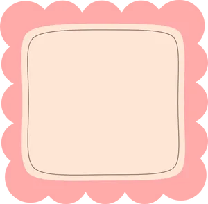 Vintage Scalloped Frame Design PNG Image