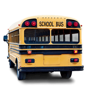 Vintage School Bus Side View PNG dxg PNG