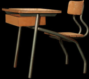 Vintage School Desk Iron Green Vintage Qcrib Png Vintage - End Table, Transparent Png PNG image with transparent background