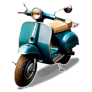 Vintage Scooter PNG 05242024 PNG image with transparent background
