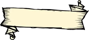 Vintage Scroll Banner Background PNG Image