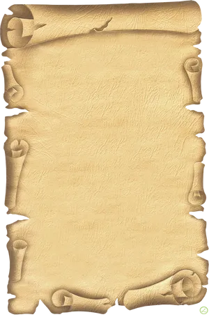 Vintage Scroll Paper Texture PNG Image