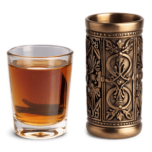 Vintage Shot Glass PNG poo PNG