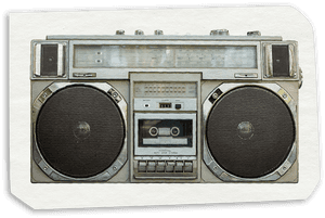 Transparent Song Icon Png - Vintage Radio Cassette, Png Download PNG image with transparent background