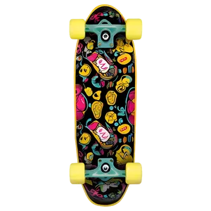 Vintage Skateboard Deck Style Png 11 PNG Image