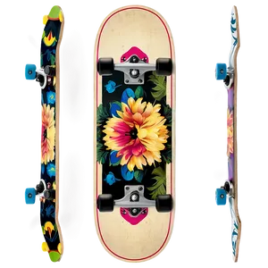 Vintage Skateboard Deck Style Png Pti22 PNG Image