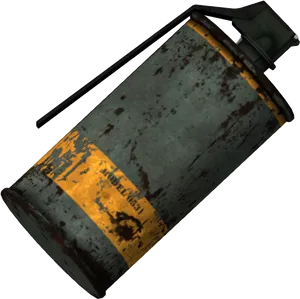 Vintage Smoke Grenade PNG Image