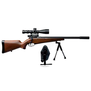 Vintage Sniper Rifle Png Qre PNG Image