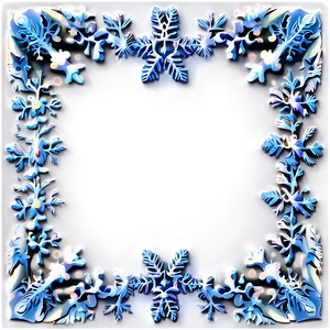 Vintage Snow Border Png Xmh71 PNG Image