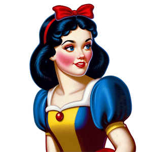 Vintage Snow White Artwork PNG vaa PNG image with transparent background