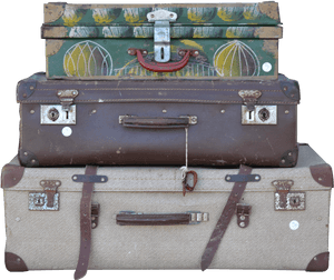 Stacked Luggage Png, Transparent Png PNG image with transparent background