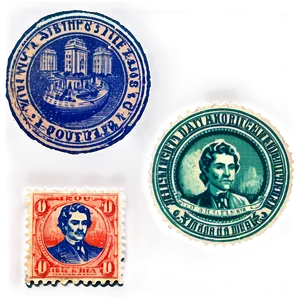 Vintage Stamp Collection Png 06282024 PNG Image