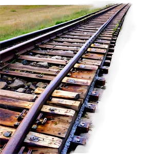 Vintage Steam Train Tracks Png Daw41 PNG Image