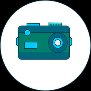 Vintage Style Camera Icon PNG image with transparent background