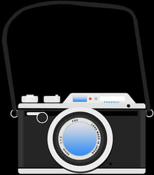 Vintage Style Camera Illustration PNG image with transparent background