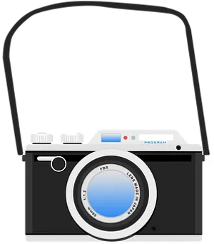 Vintage Style Camera Illustration PNG Image