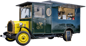 Food Truck Vintage Png, Transparent Png PNG with transparent background