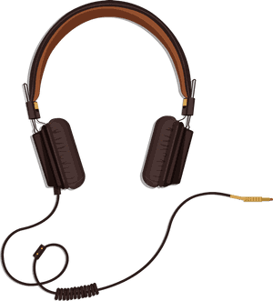 Vintage Style Headphones PNG