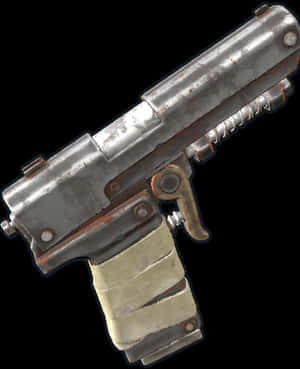 Vintage Style Pistol Graphic PNG image with transparent background