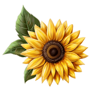 Vintage Sunflower PNG dso PNG image with transparent background